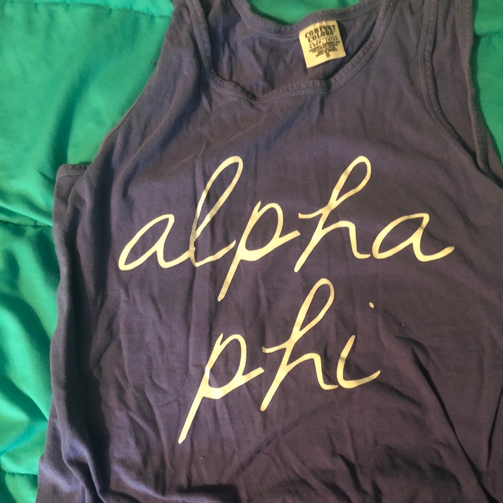 Alpha phi purple tank